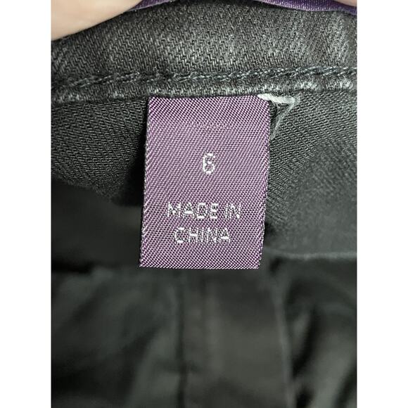 Gloria Vanderbilt Amanda Slim Jeans Womens 6 Black Average Slim Fit Stretch - Picture 10 of 14